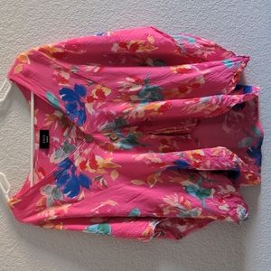 Vici flowy pink top with flowers